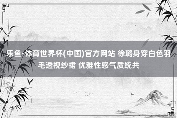 乐鱼·体育世界杯(中国)官方网站 徐璐身穿白色羽毛透视纱裙 优雅性感气质统共