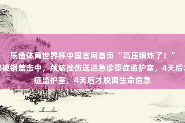 乐鱼体育世界杯中国官网首页 “高压锅炸了！”长沙一女子头部被锅盖击中，颅脑挫伤送进急诊重症监护室，4天后才脱离生命危急
