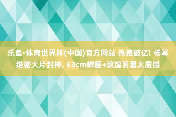 乐鱼·体育世界杯(中国)官方网站 热搜破亿! 杨幂维密大片封神， 63cm蜂腰+敦煌羽翼太震憾